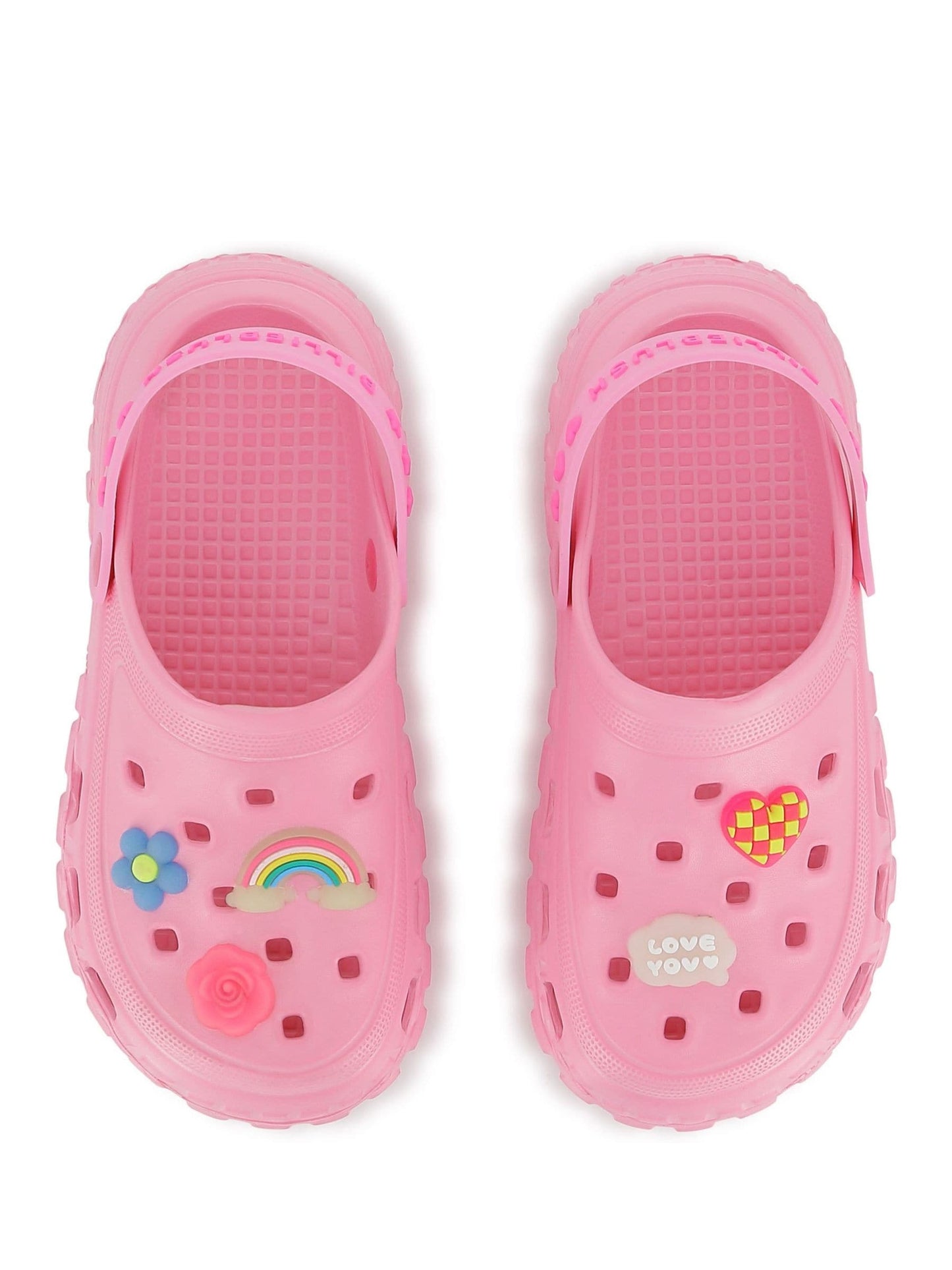 Billieblush Pink Clogs Sandals With Charms image 6