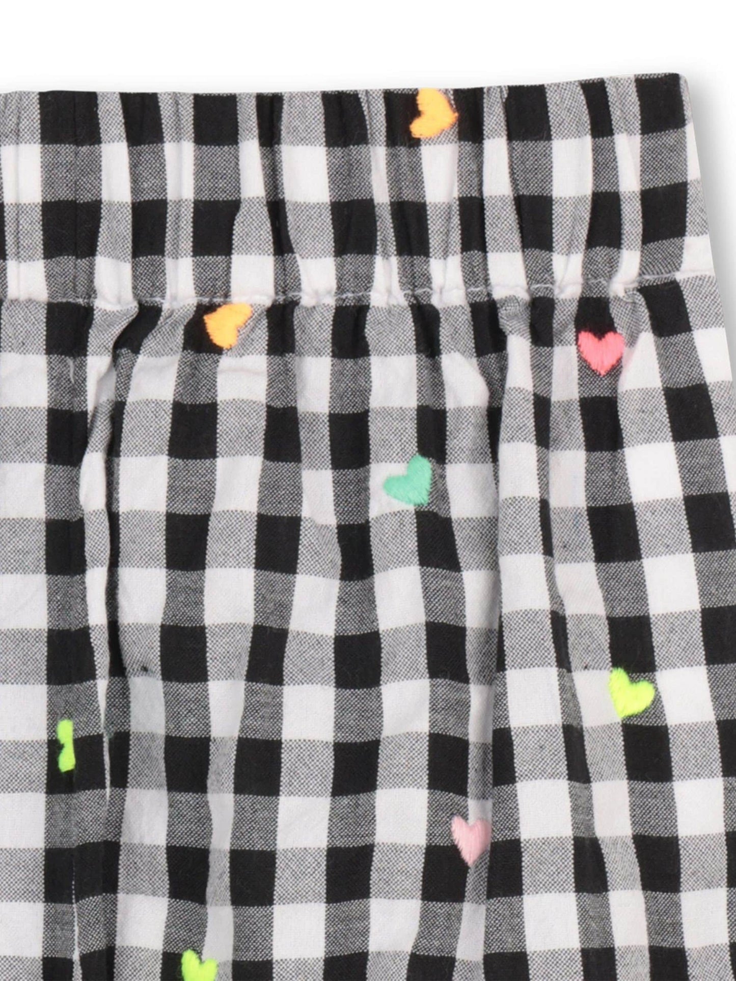 Billieblush White Graphic T-Shirt & Gingham Shorts Set image 6