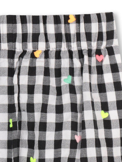 Billieblush White Graphic T-Shirt & Gingham Shorts Set image 6