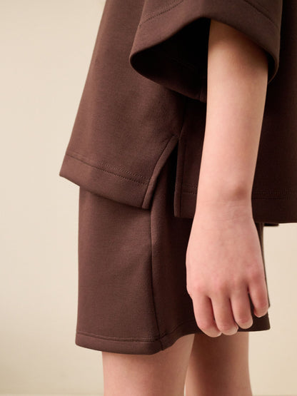 Dsiney Kidz - Chocolate Brown Supersoft T-Shirt and Shorts Set (3-16yrs) image 4