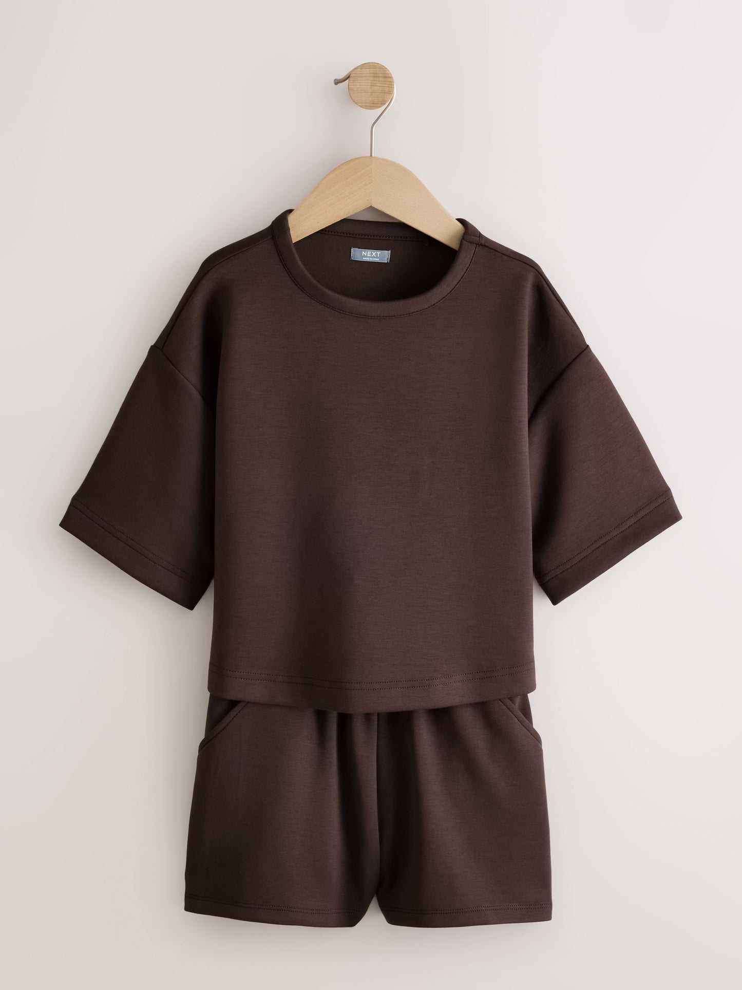 Dsiney Kidz - Chocolate Brown Supersoft T-Shirt and Shorts Set (3-16yrs) image 5
