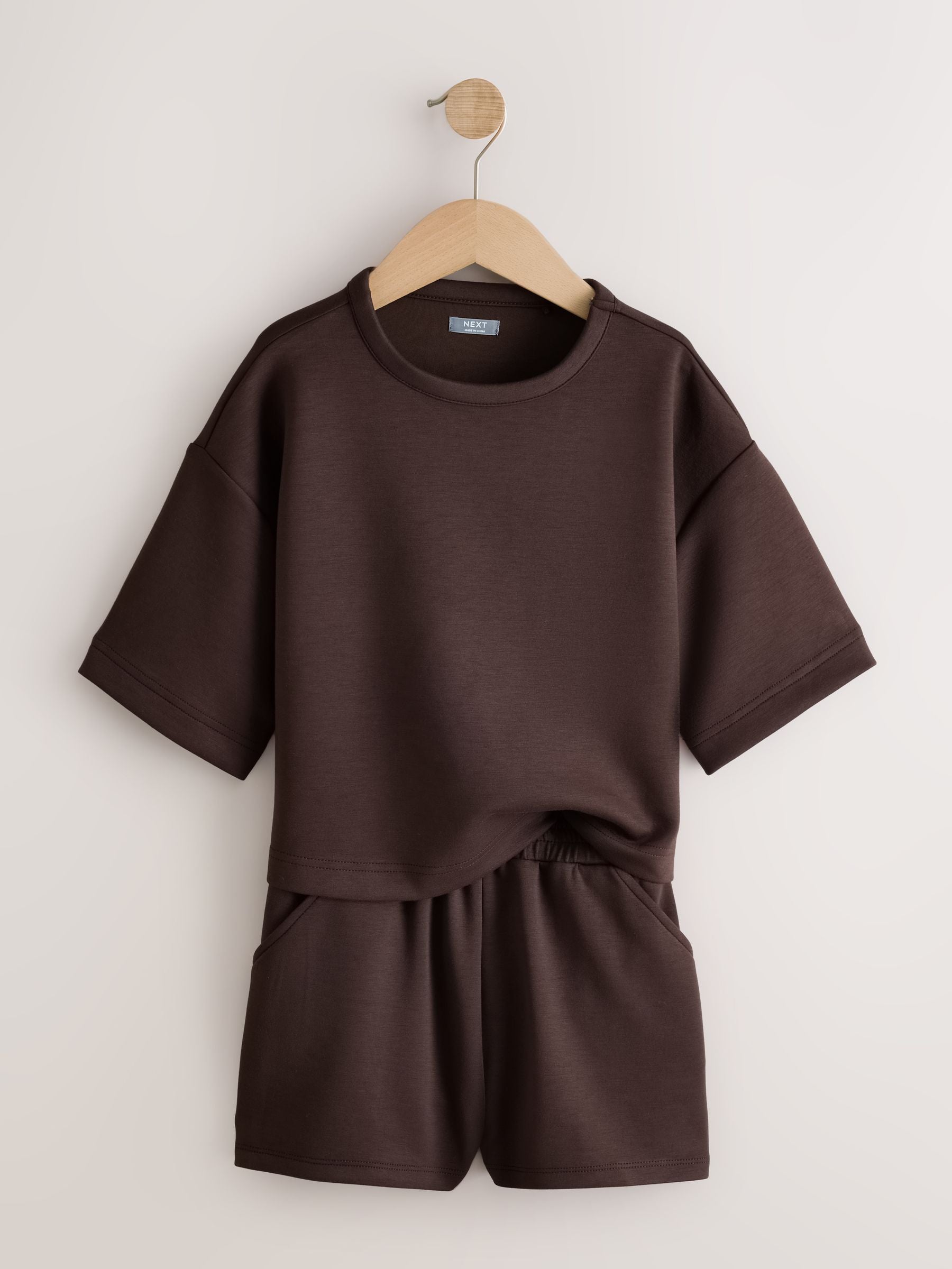 Dsiney Kidz - Chocolate Brown Supersoft T-Shirt and Shorts Set (3-16yrs) image 6