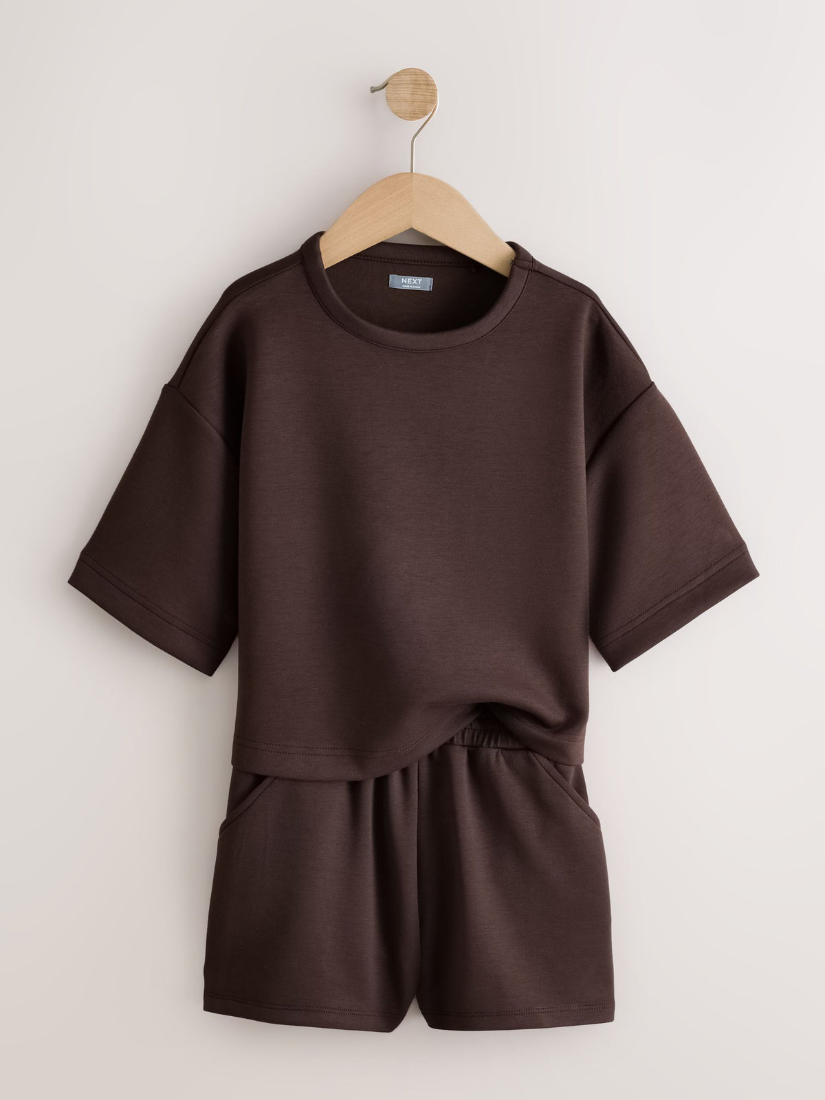 Dsiney Kidz - Chocolate Brown Supersoft T-Shirt and Shorts Set (3-16yrs) image 6