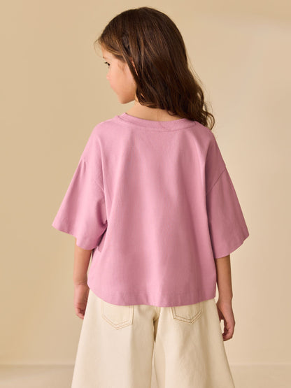 Dsiney Kidz - Pink Oversized Boxy T-Shirt (3-16yrs) image 3