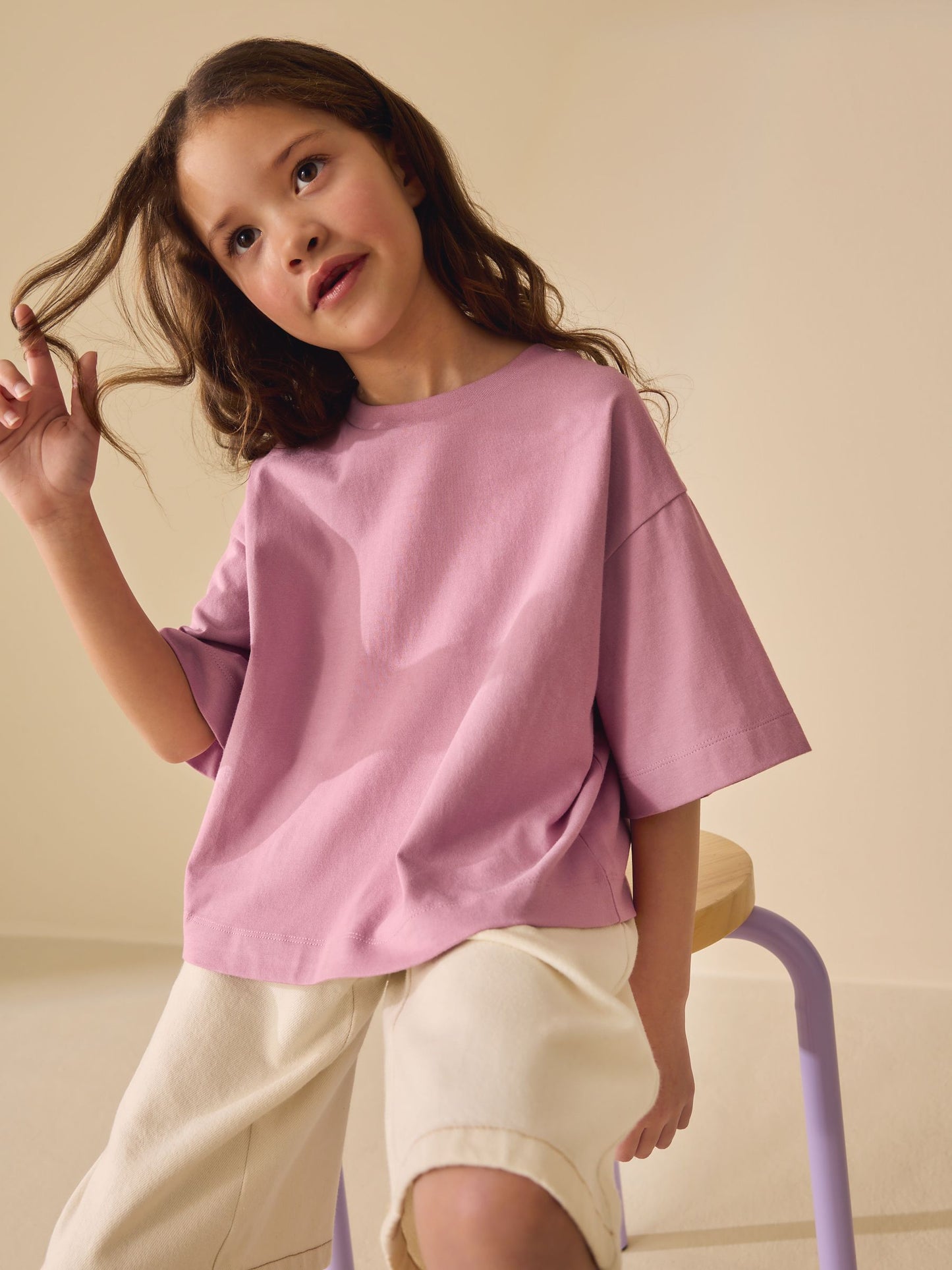 Dsiney Kidz - Pink Oversized Boxy T-Shirt (3-16yrs) image 4