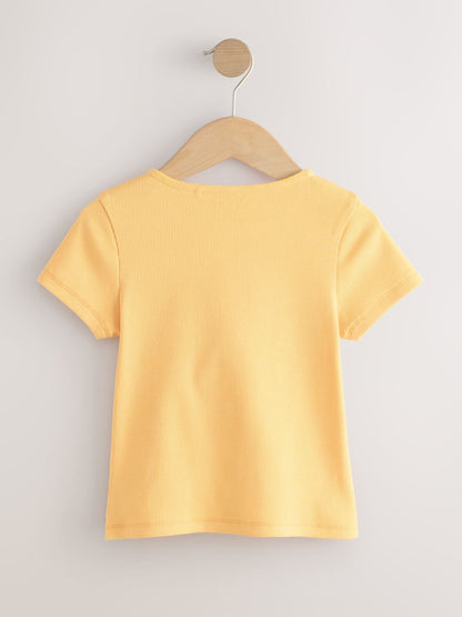 Dsiney Kidz - Orange Short Sleeve Ribbed Cardigan (3-16yrs) image 5
