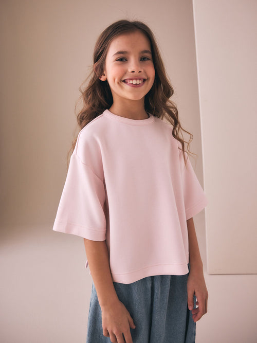 Dsiney Kidz - Pink Supersoft Oversized Boxy T-Shirt (3-16yrs) image 1