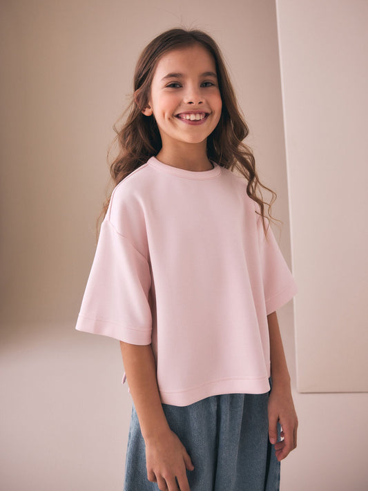 Dsiney Kidz - Pink Supersoft Oversized Boxy T-Shirt (3-16yrs) image 1
