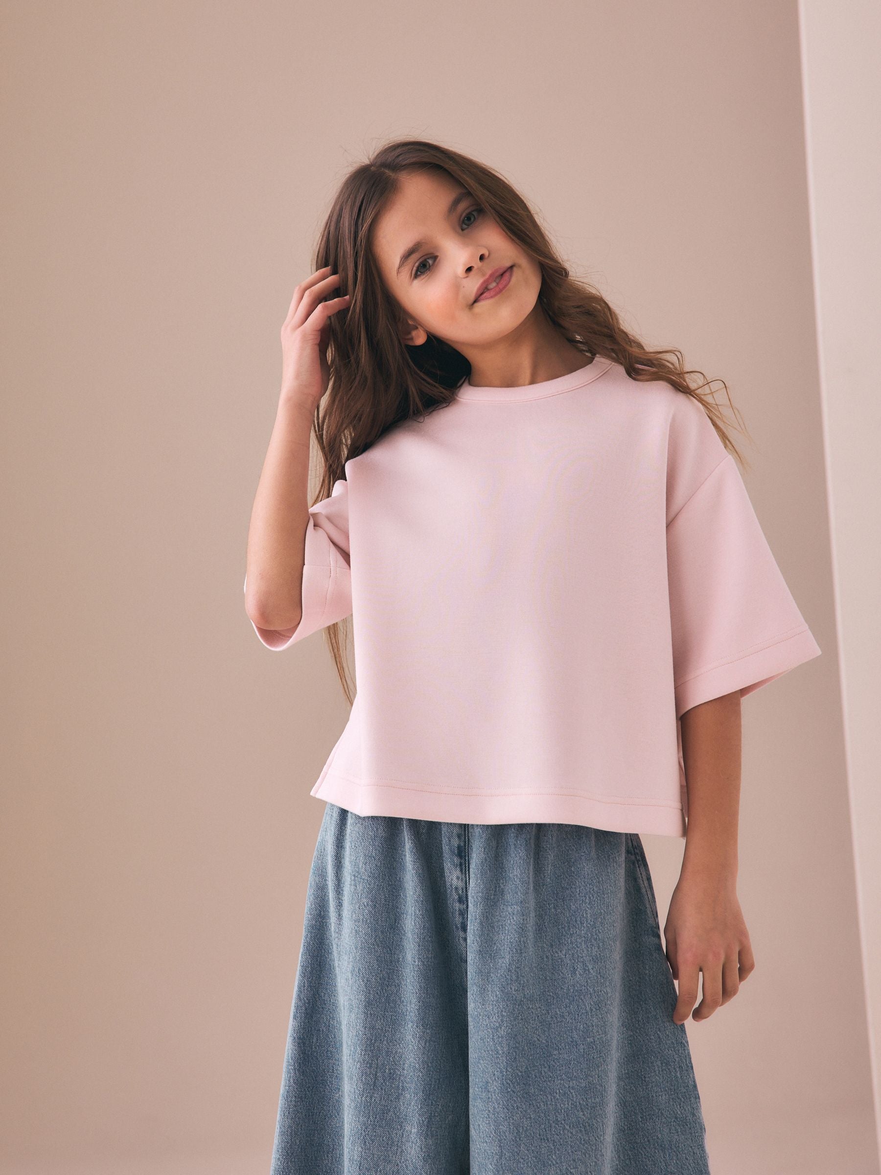 Dsiney Kidz - Pink Supersoft Oversized Boxy T-Shirt (3-16yrs) image 3