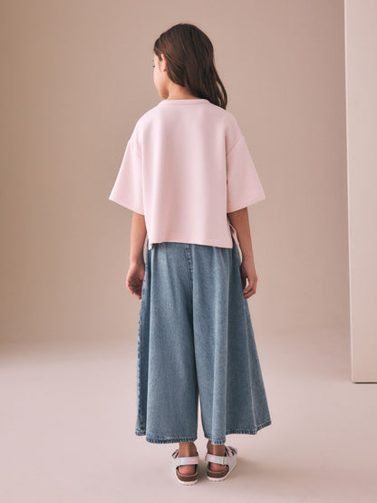 Dsiney Kidz - Pink Supersoft Oversized Boxy T-Shirt (3-16yrs) image 4