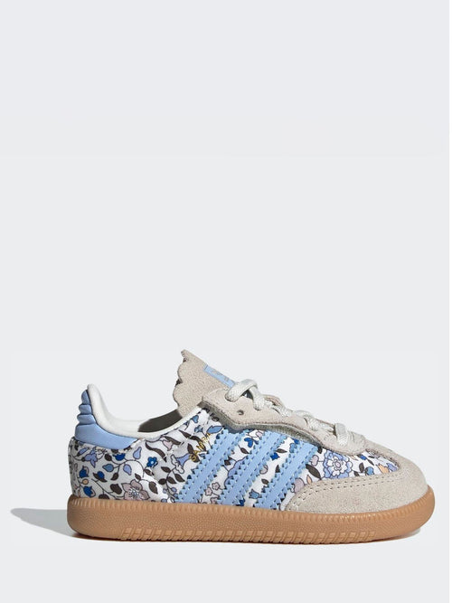 adidas Originals Blue Samba Og X Liberty London Elastic Lace Shoes image 1