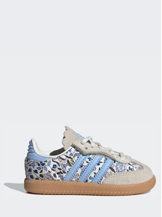 adidas Originals Blue Samba Og X Liberty London Elastic Lace Shoes image 1