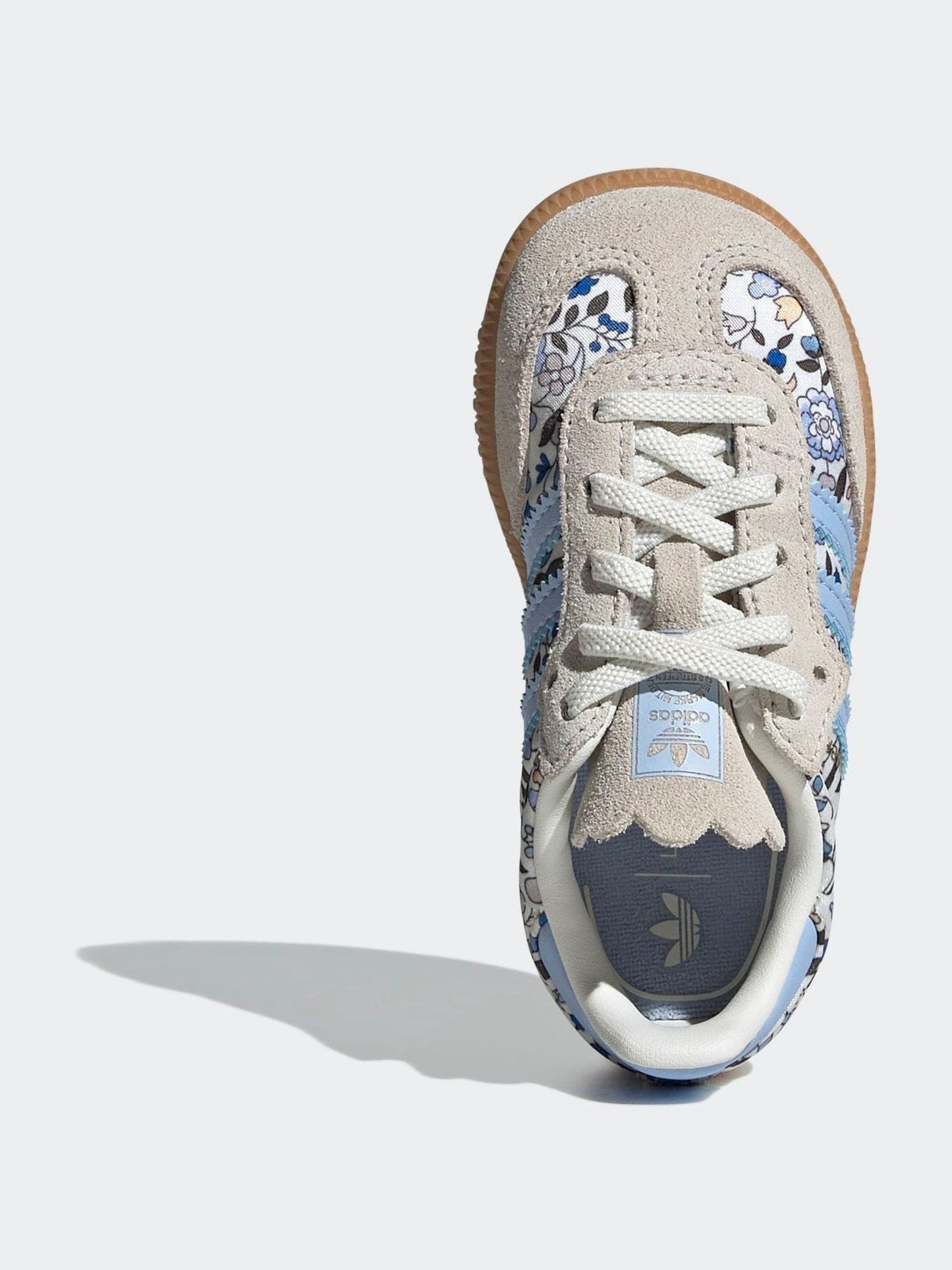 adidas Originals Blue Samba Og X Liberty London Elastic Lace Shoes image 5