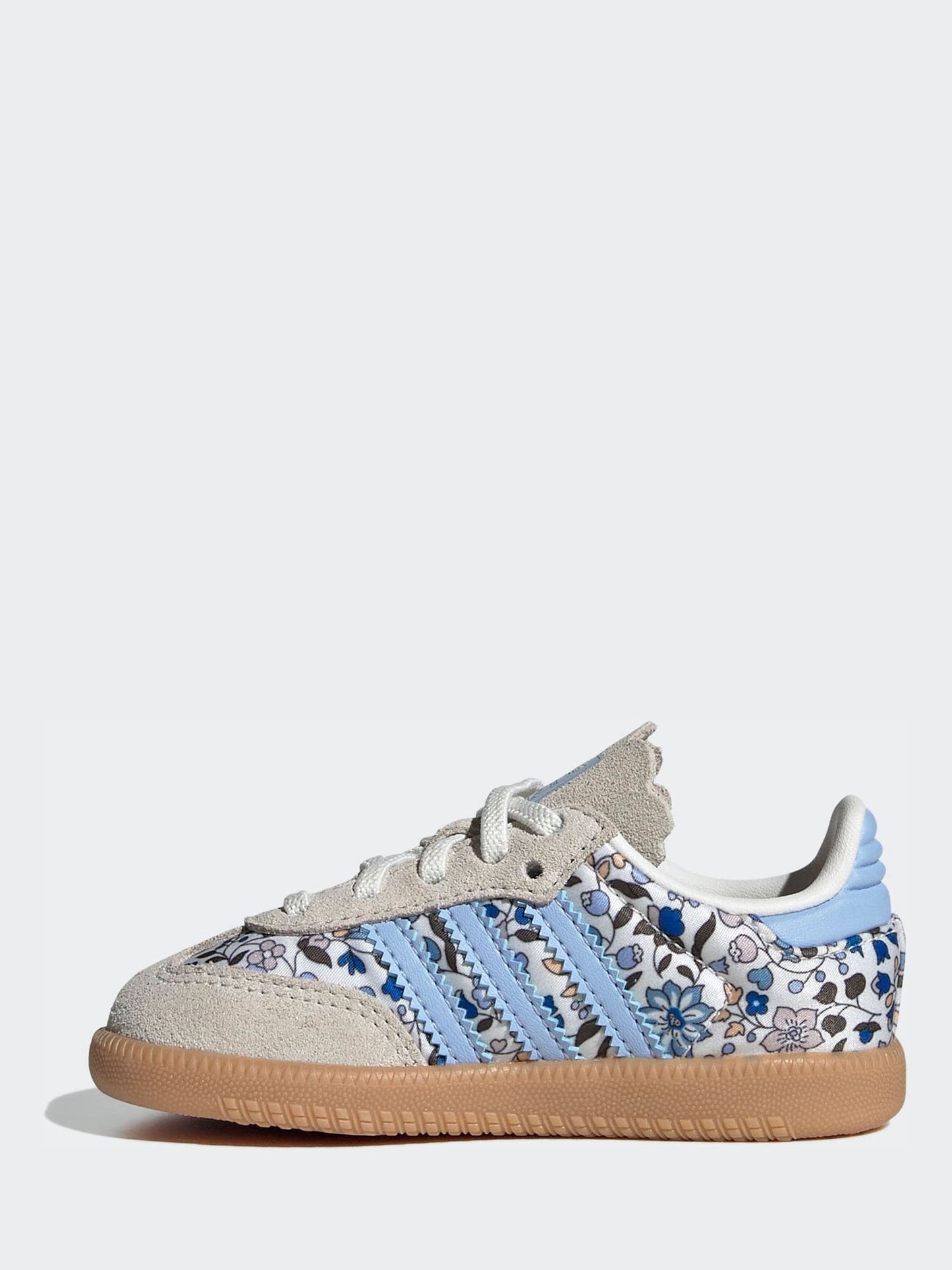 adidas Originals Blue Samba Og X Liberty London Elastic Lace Shoes image 6