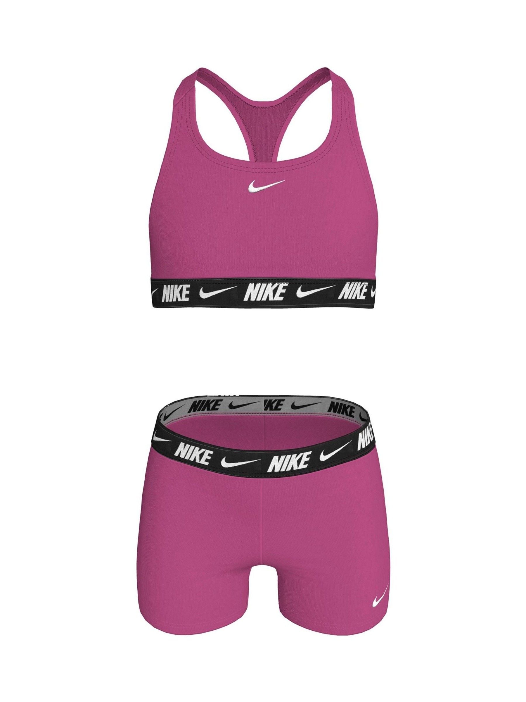 Dsiney Kidz - Nike Pink Logo Tape Racerback Bikini Shorts Set image 1