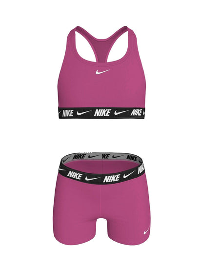 Dsiney Kidz - Nike Pink Logo Tape Racerback Bikini Shorts Set image 1
