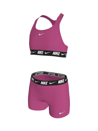 Dsiney Kidz - Nike Pink Logo Tape Racerback Bikini Shorts Set image 2