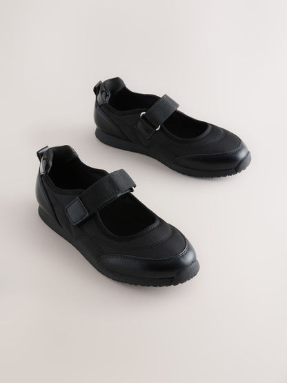 Black Mary Jane Sporty Trainers image 1