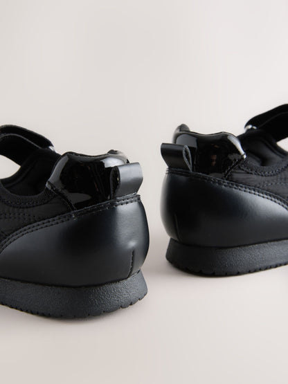 Black Mary Jane Sporty Trainers image 4