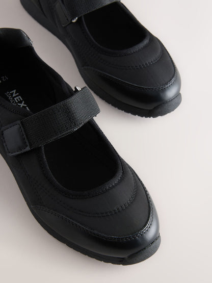 Black Mary Jane Sporty Trainers image 5