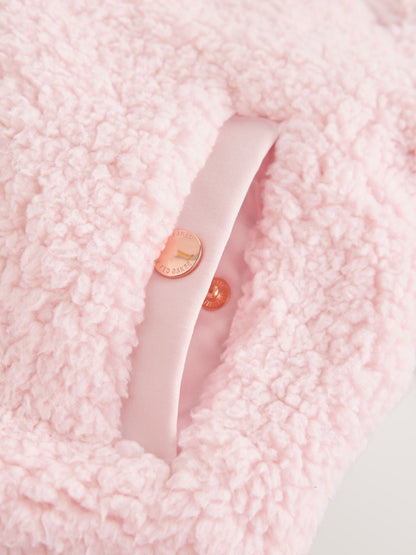 Baker by Ted Baker Pink Zip-Through Hooded Bow Fleece - image 13