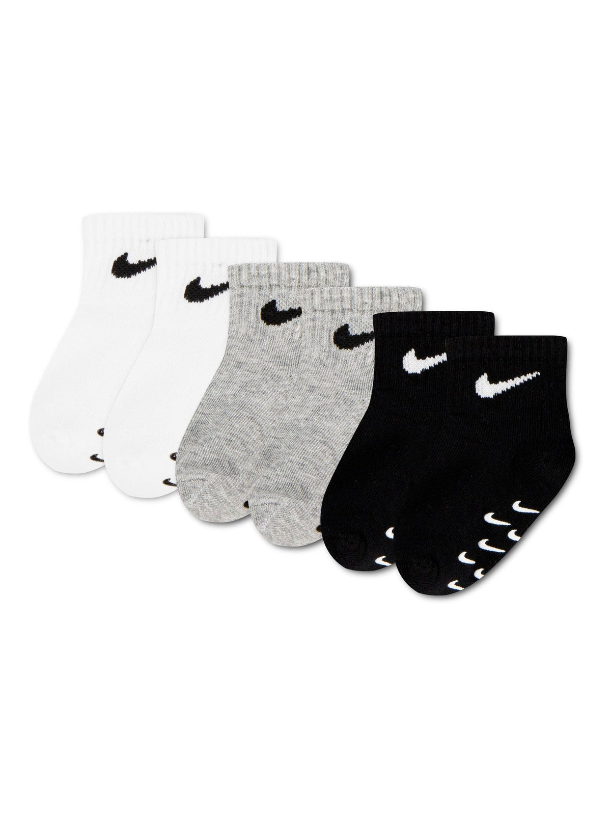 Nike Grey Infant Colour Pop Gripper Socks  6 Pack - image 1