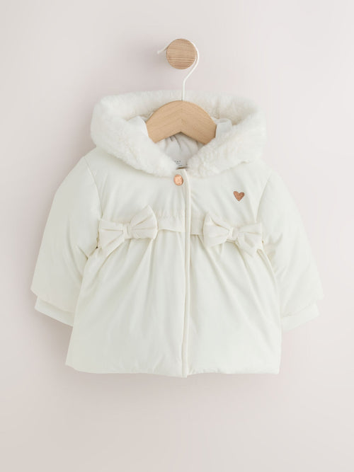 White Puffer Baby Jacket (0mths-2yrs) - image 1