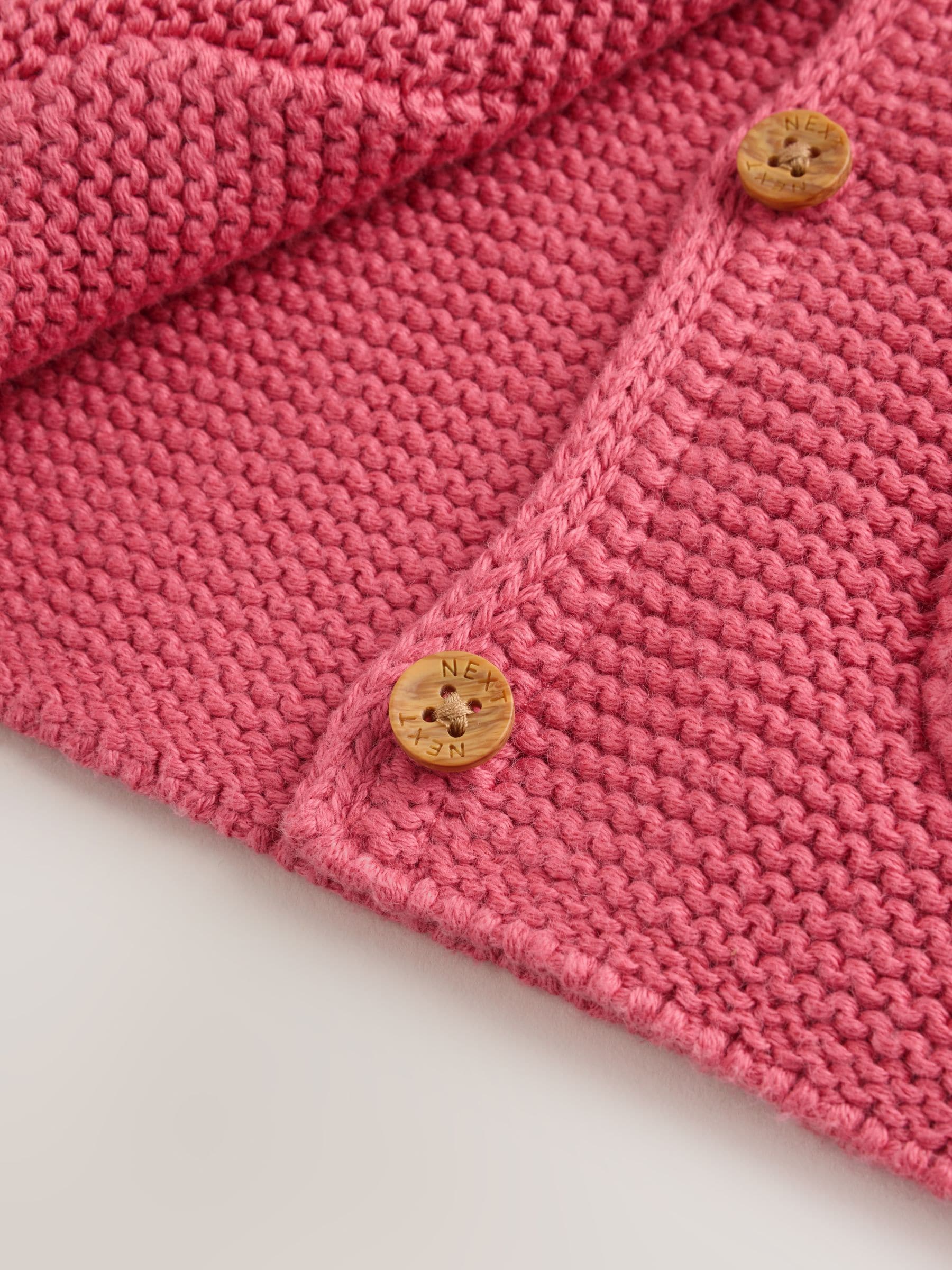Dsiney Kidz - Raspberry Pink Hooded Knitted Baby Cardigan (0mths-2yrs) image 5