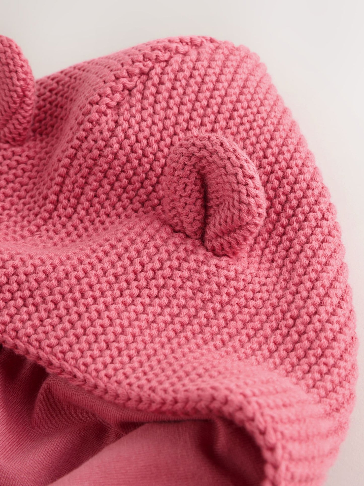 Dsiney Kidz - Raspberry Pink Hooded Knitted Baby Cardigan (0mths-2yrs) image 7