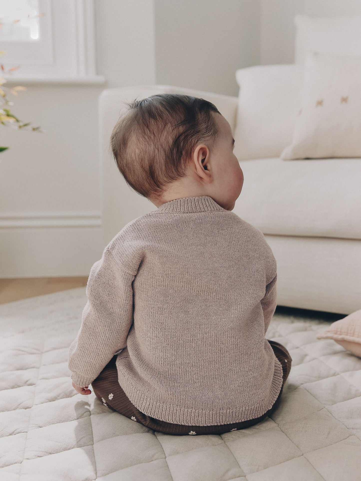 Dsiney Kidz - Brown Bow Knitted Baby Cardigan (0mths-2yrs) image 3