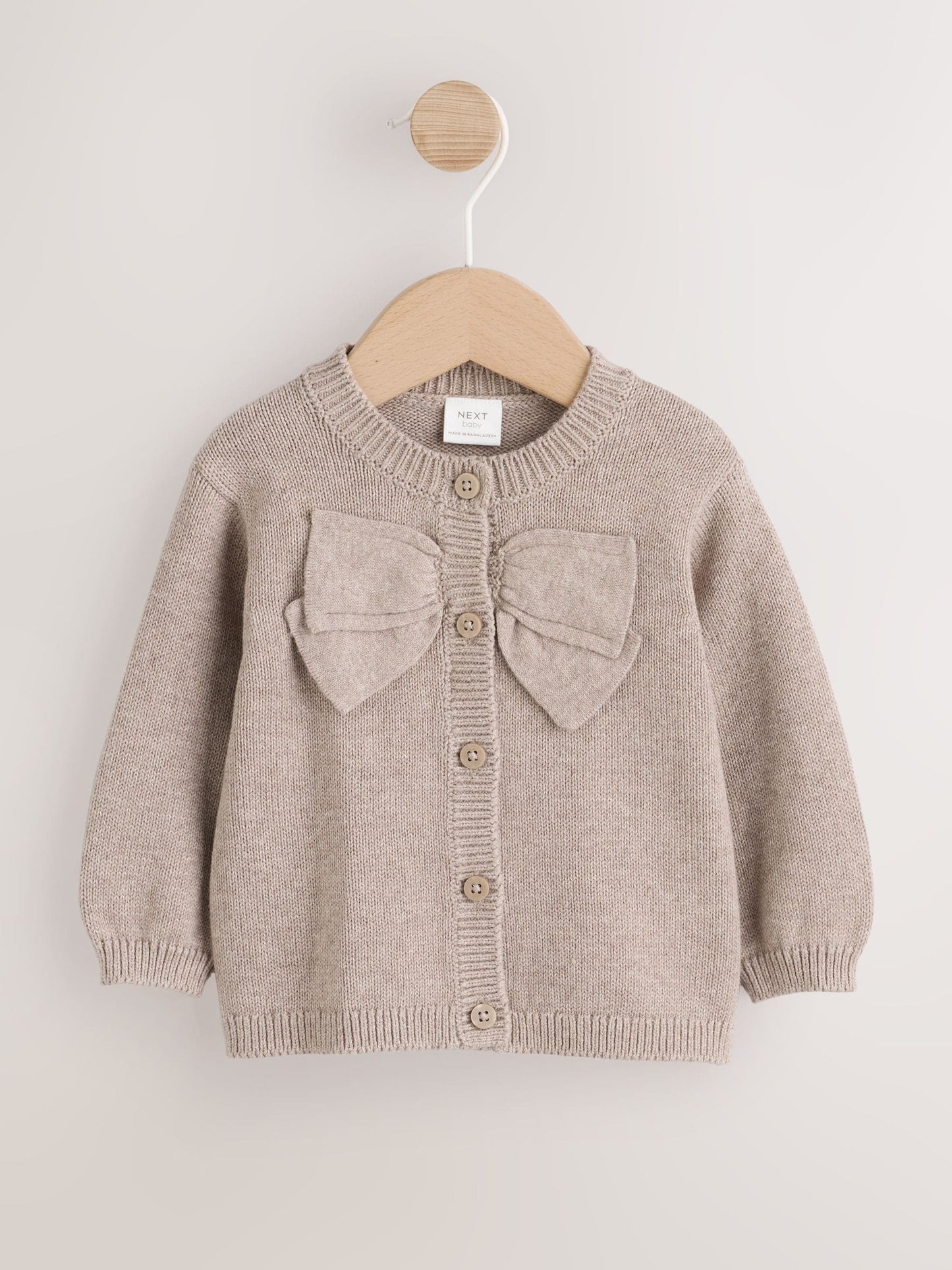 Dsiney Kidz - Brown Bow Knitted Baby Cardigan (0mths-2yrs) image 5