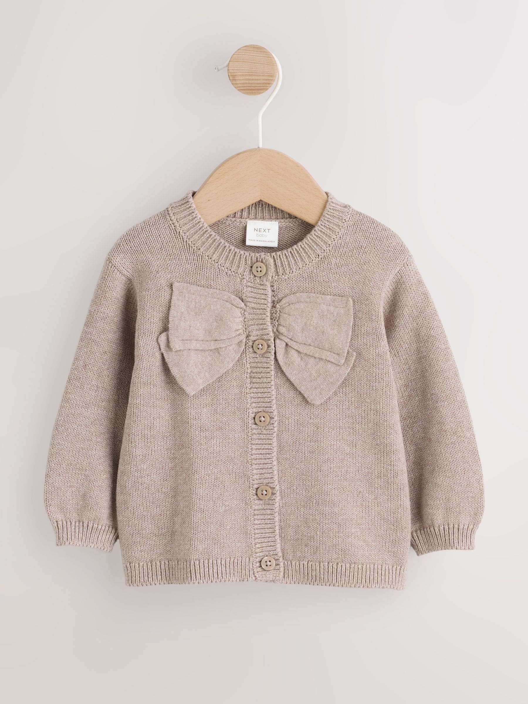 Dsiney Kidz - Brown Bow Knitted Baby Cardigan (0mths-2yrs) image 5