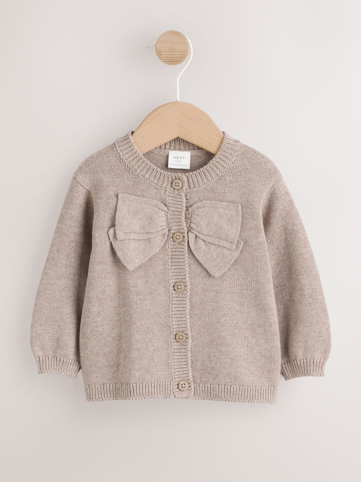 Dsiney Kidz - Brown Bow Knitted Baby Cardigan (0mths-2yrs) image 5