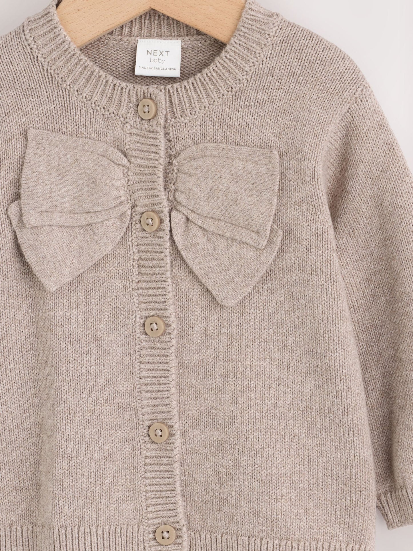 Dsiney Kidz - Brown Bow Knitted Baby Cardigan (0mths-2yrs) image 7
