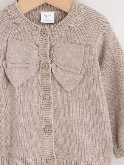 Dsiney Kidz - Brown Bow Knitted Baby Cardigan (0mths-2yrs) image 7