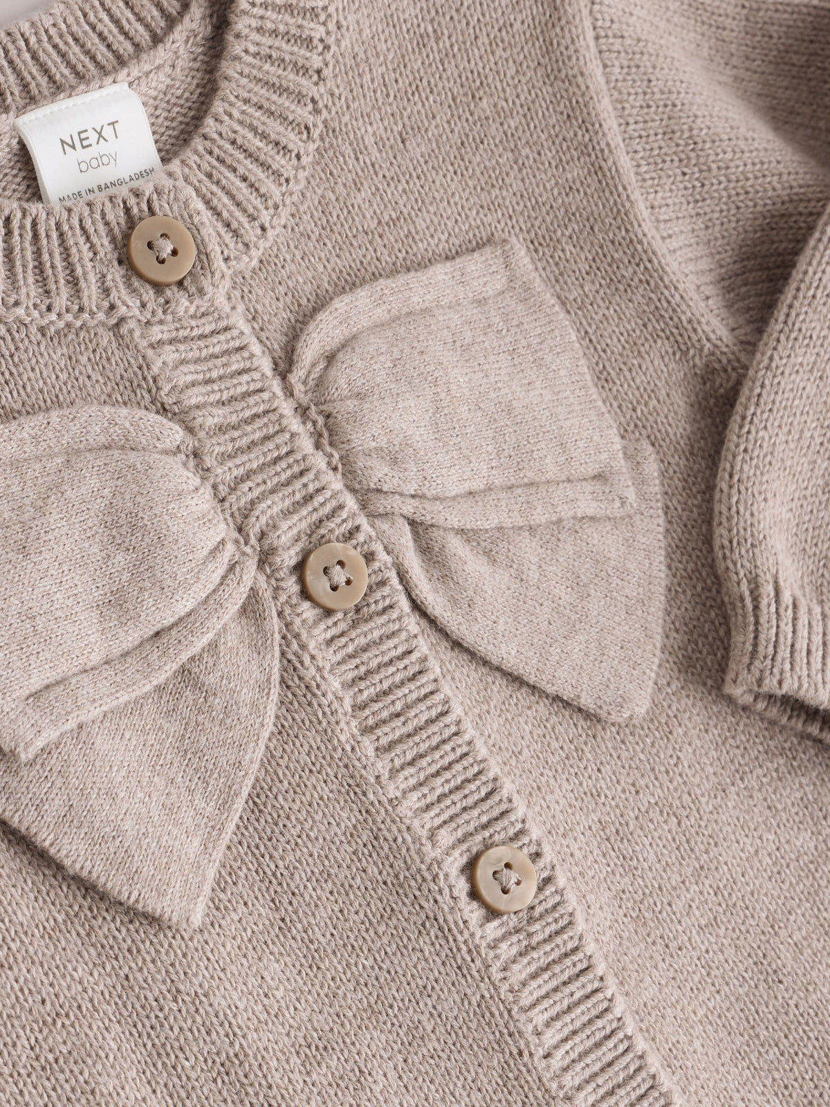 Dsiney Kidz - Brown Bow Knitted Baby Cardigan (0mths-2yrs) image 8