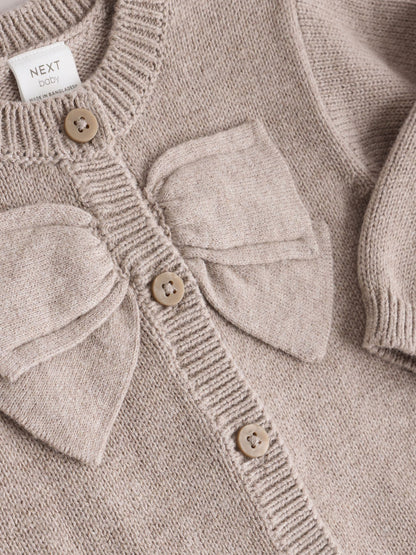 Dsiney Kidz - Brown Bow Knitted Baby Cardigan (0mths-2yrs) image 8