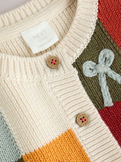 Dsiney Kidz - Patchwork Autumnal Crochet Baby Cardigan (0mths-2yrs) image 4