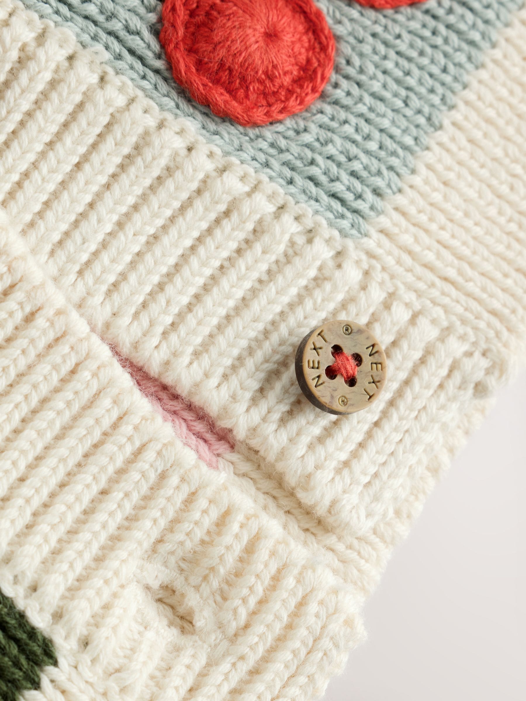 Dsiney Kidz - Patchwork Autumnal Crochet Baby Cardigan (0mths-2yrs) image 6
