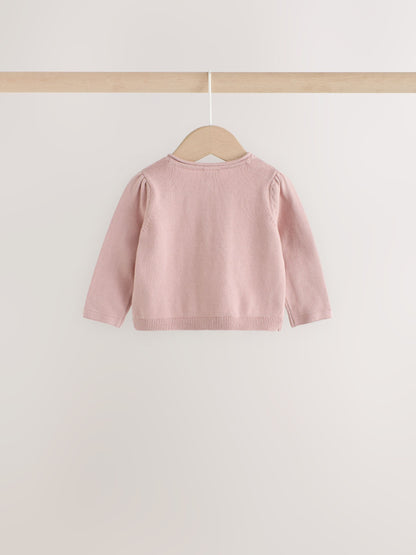 Dsiney Kidz - Pink and White Baby Cardigans 2 Pack (0mths-2yrs) image 4