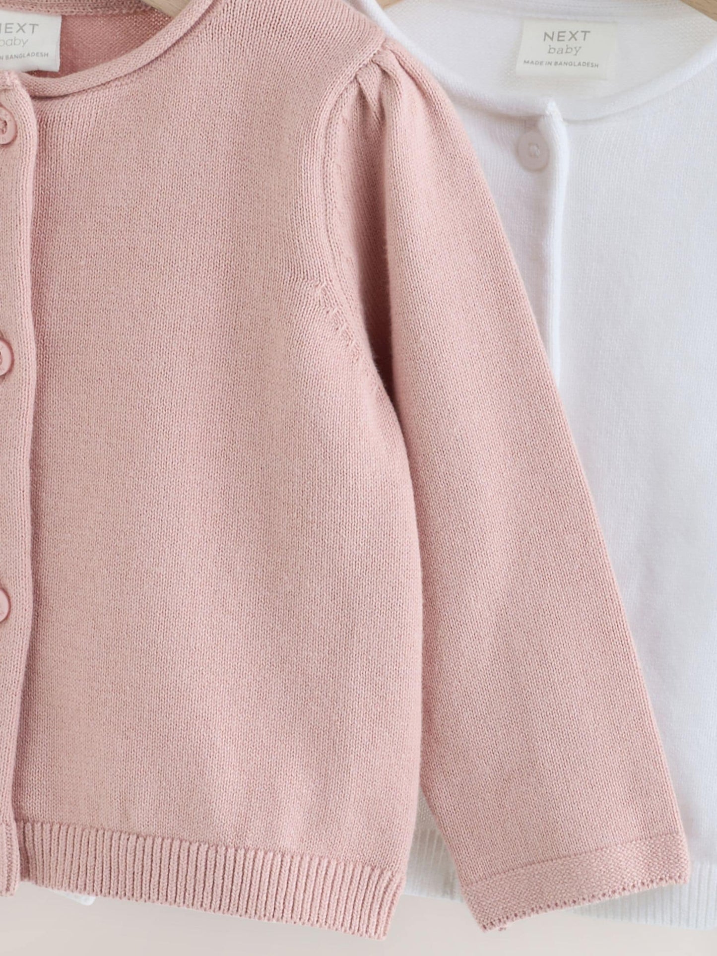 Dsiney Kidz - Pink and White Baby Cardigans 2 Pack (0mths-2yrs) image 6
