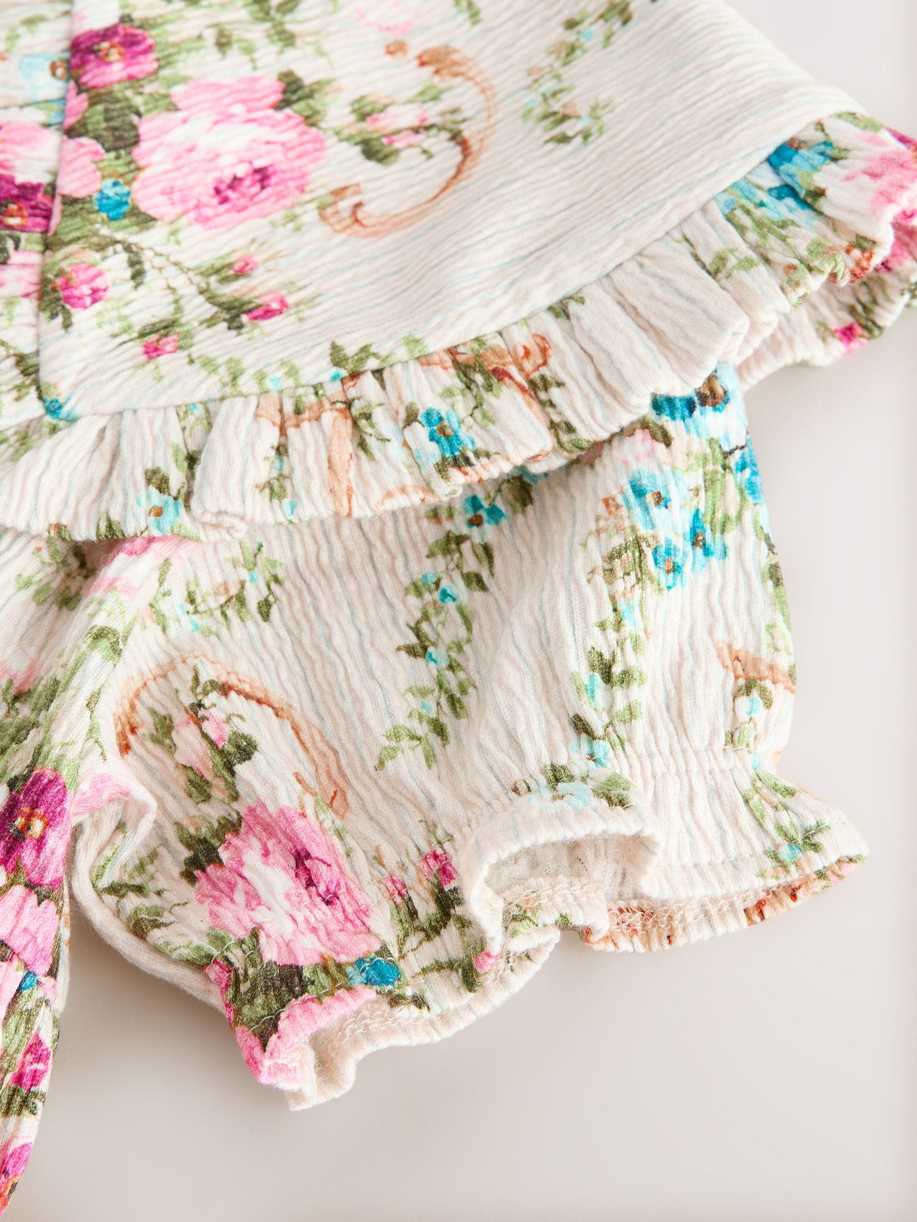 Cream Short Sleeve Collar Dress (3mths-7yrs) image 8