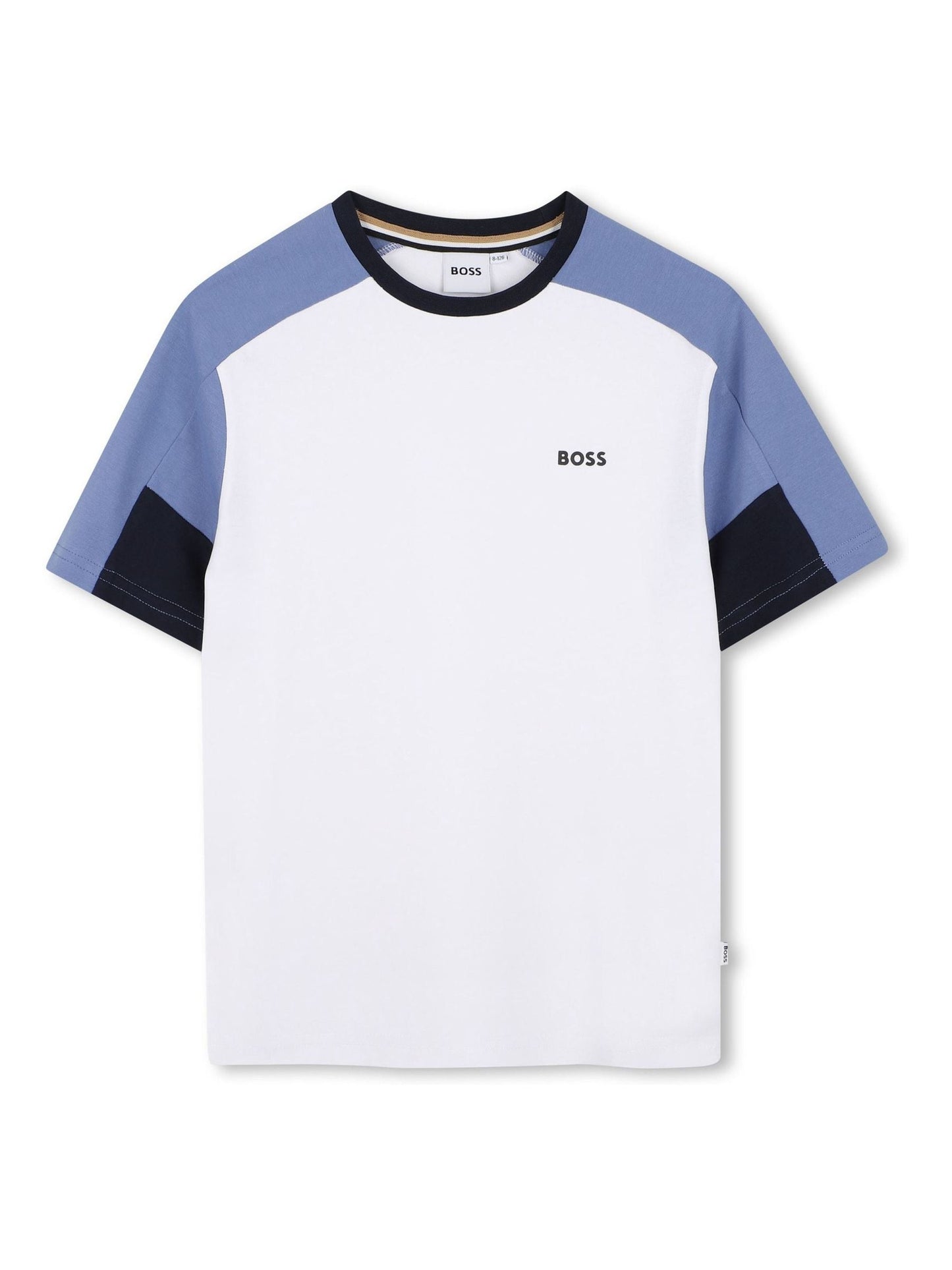BOSS White Logo Short Sleeve T-Shirt and Bermuda Shorts Set image 3