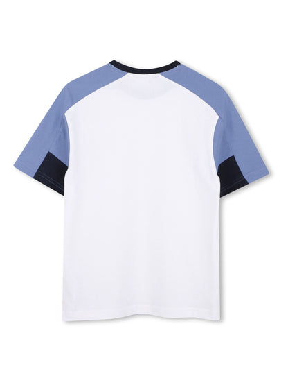 BOSS White Logo Short Sleeve T-Shirt and Bermuda Shorts Set image 4