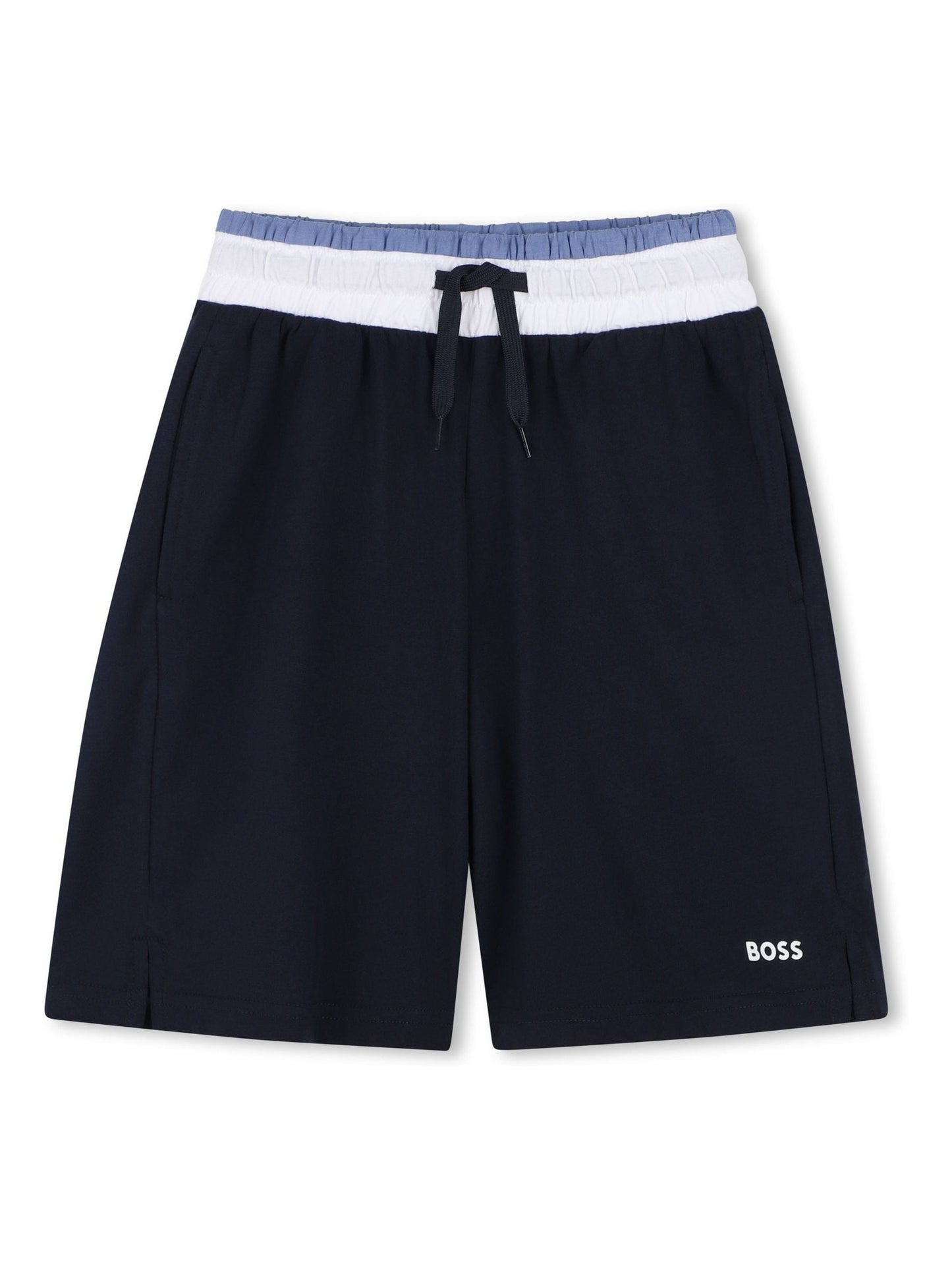 BOSS White Logo Short Sleeve T-Shirt and Bermuda Shorts Set image 5
