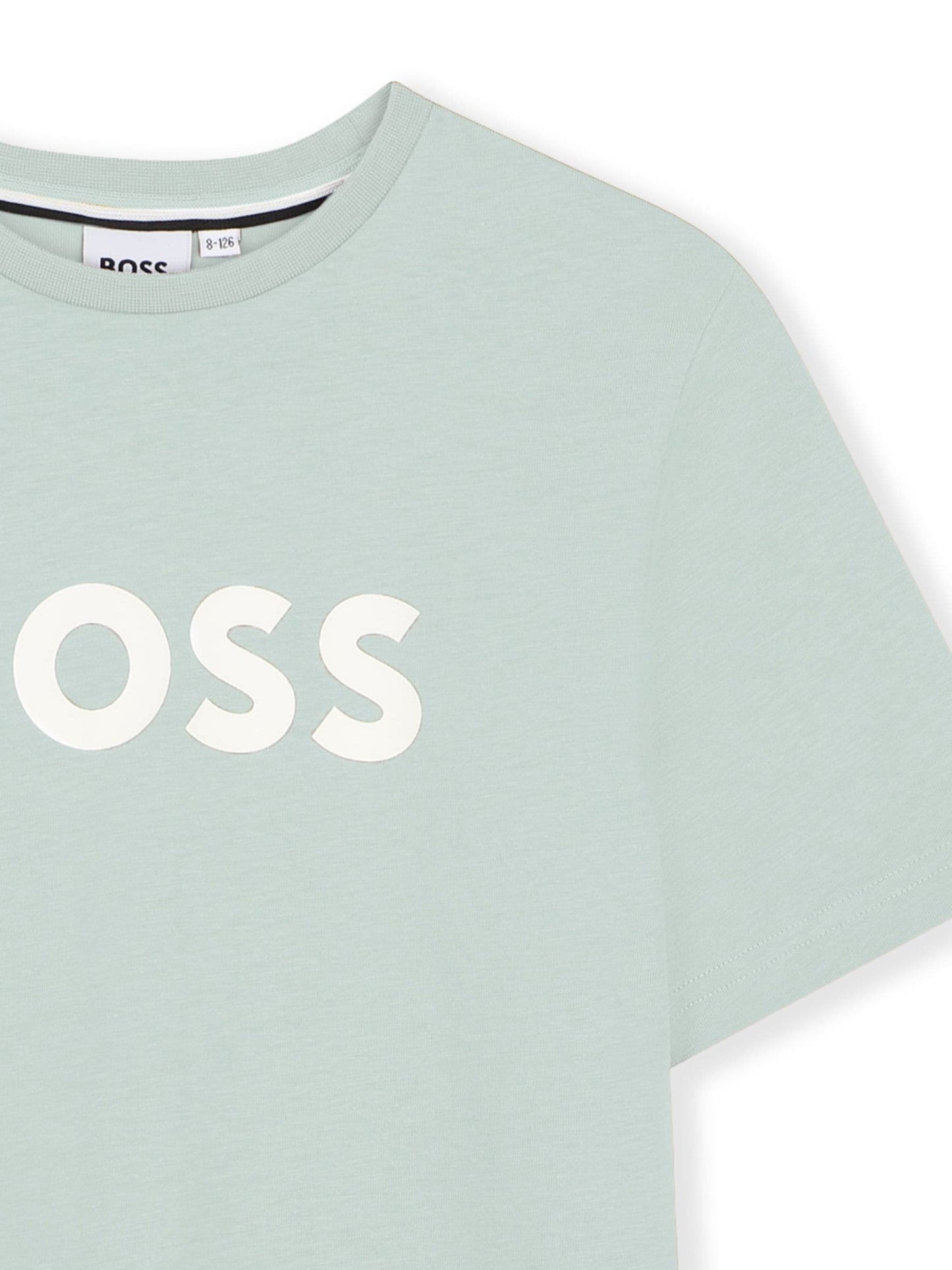 BOSS Blue Logo Short Sleeve T-Shirt image 3