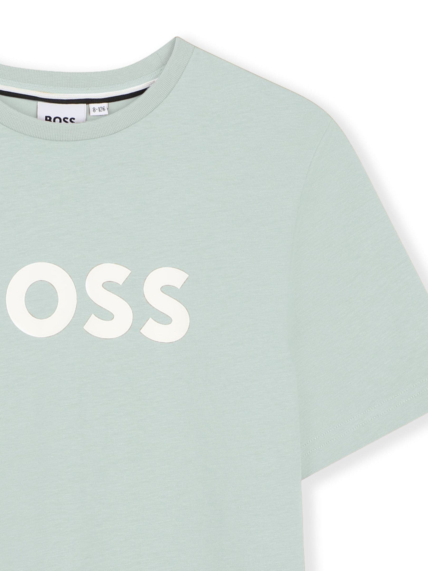 BOSS Blue Logo Short Sleeve T-Shirt image 3