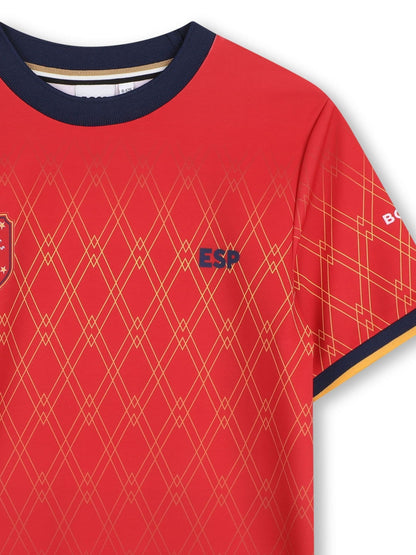 BOSS Red World Cup Logo Short Sleeve Crew Neck T-Shirt image 3
