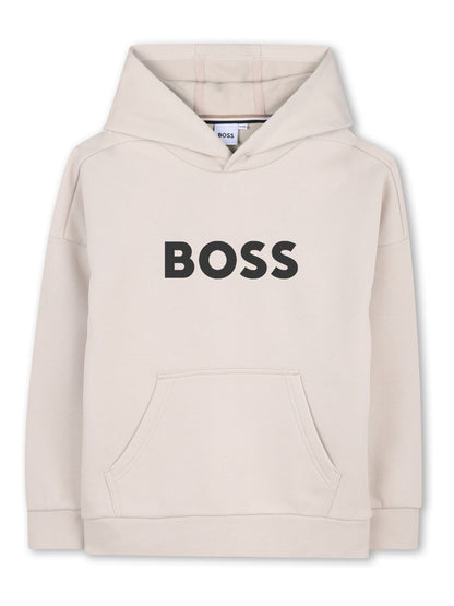 Dsiney Kidz - BOSS Cream Logo Pull Over Hoodie image 3