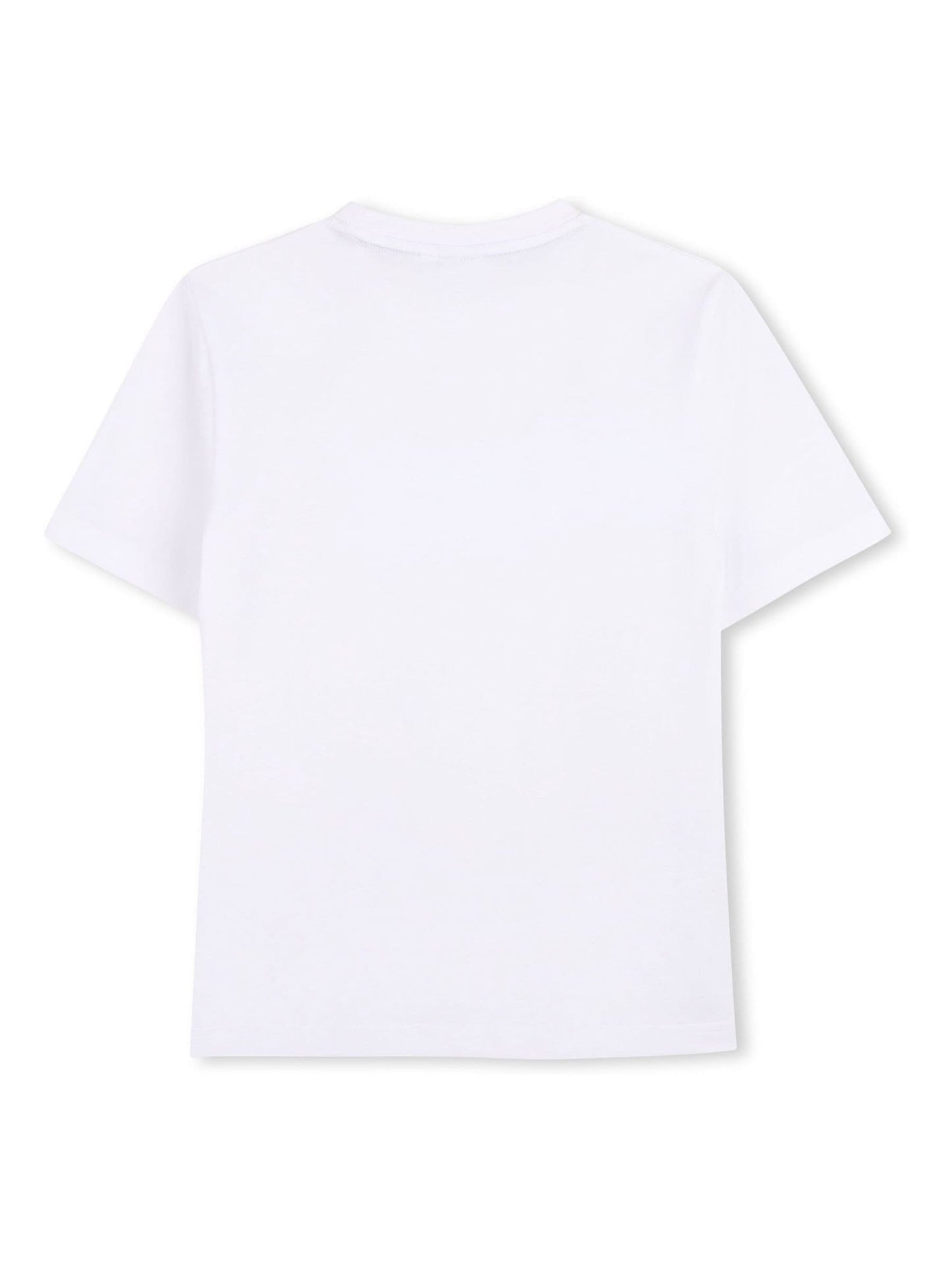 BOSS White World Cup Logo Short Sleeve Crew Neck T-Shirt image 2
